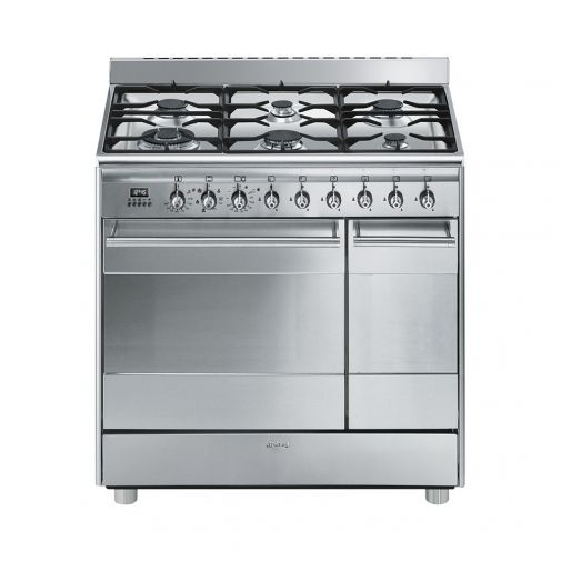 Smeg SNLK926MX9 gasfornuis met 2 ovens