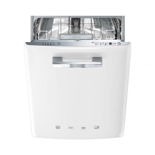 Smeg ST2FABWH volledig integreerbare vaatwasser 50's style, met 4 QuickTIme programma's en StartUitstel