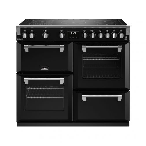 Stoves Richmond DX D1000 Ei RTY Zwart + GRATIS pan 