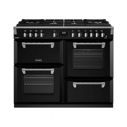 Stoves Richmond DX D1100 DF GTG Zwart + GRATIS pan 