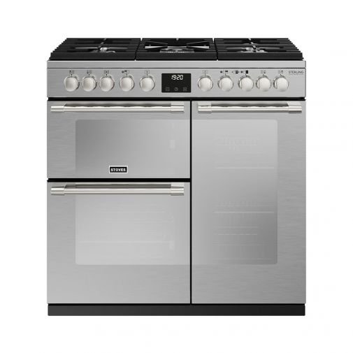 Stoves Sterling DX D9000 DF RVS + GRATIS pan 