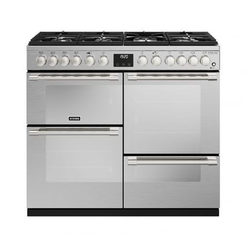 Stoves Sterling DX D1000 DF RVS + GRATIS pan 