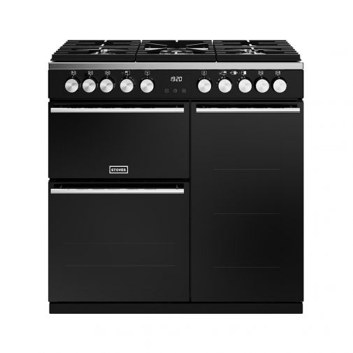 Stoves Precision DX D9000 DF Zwart + GRATIS pan 