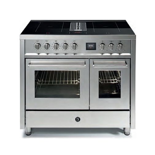 Steel EQ10FF-4FIKW inductiefornuis met afzuiging Vrijstaand