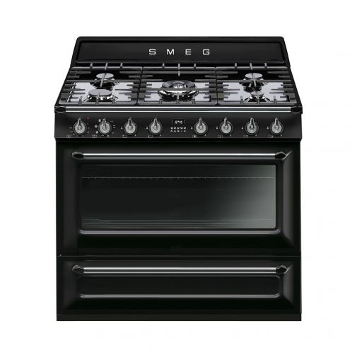 Smeg TR90NNL1 vrijstaand gas-elektro fornuis nu met gratis 50's style waterkoker + broodrooster!