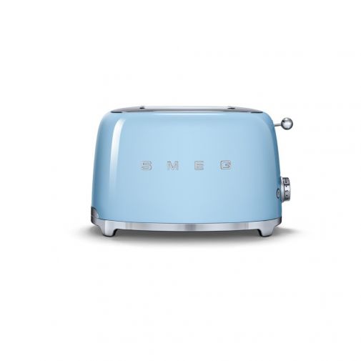 Smeg TSF01PBEU 50's style broodrooster 2X2 geschikt voor twee sneetjes brood, Pastelblauw