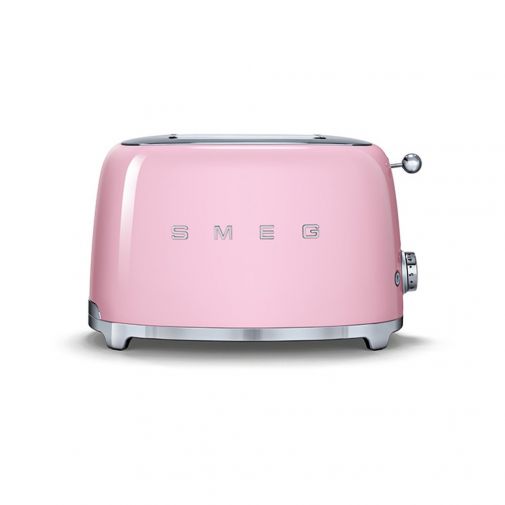 Smeg TSF01PKEU 50's style broodrooster 2X2 geschikt voor twee sneetjes brood, Roze