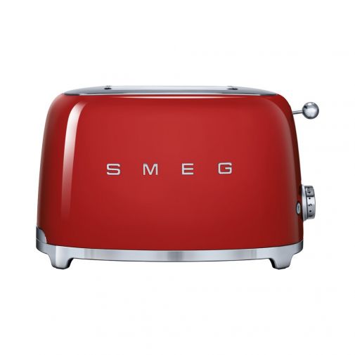 Smeg TSF01RDEU 50's style broodrooster 2X2 geschikt voor twee sneetjes brood, Rood