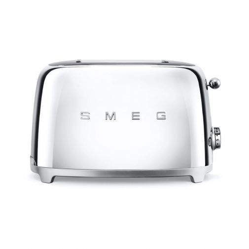 Smeg TSF01SSEU 50's style broodrooster 2X2 geschikt voor twee sneetjes brood, Chroom