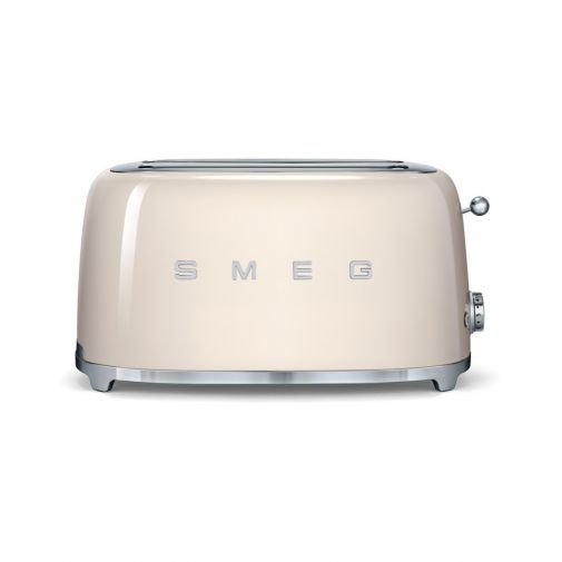 Smeg TSF02CREU 50's style broodrooster 2X4 geschikt voor vier sneetjes brood, Creme