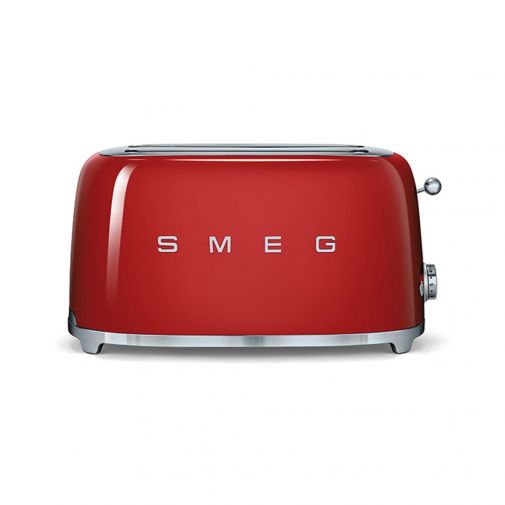 Smeg TSF02RDEU 50's style broodrooster 2X4 geschikt voor vier sneetjes brood, Rood