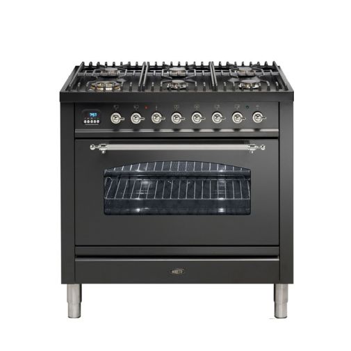 Boretti VTANR96AN gasfornuis restant model met 6 kookzones