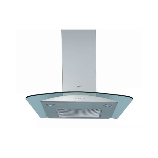 Whirlpool AKR694IX afzuigkap wandmodel met glazen dampopvang Wand