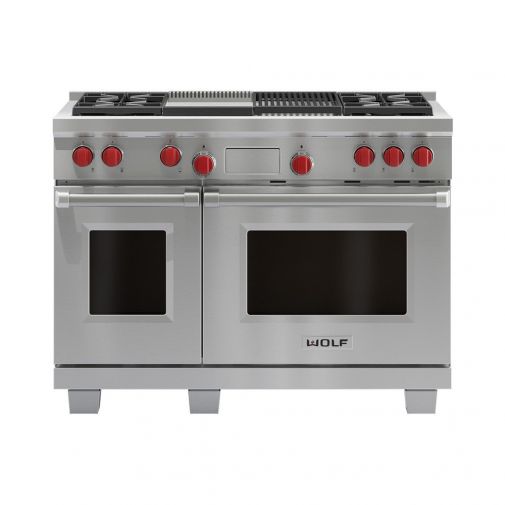 Wolf ICBDF484CG gasfornuis inclusief rode knoppen 808265 restant model