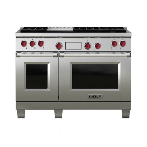 Wolf ICBDF486G gasfornuis inclusief rode knoppen 808265 restant model