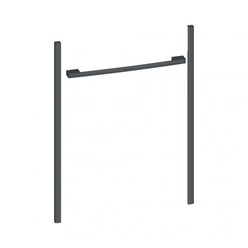 Neff Z9075AY0 Flex Design zijlijsten en greep Anthracite Grey voor warmhoudlade 14 cm + bakoven 60 cm