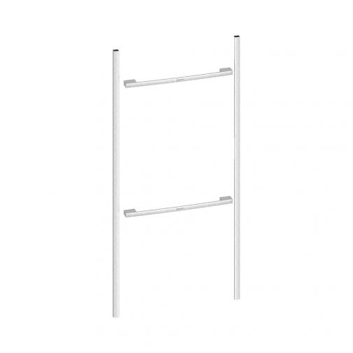 Neff Z912AMY0 Flex Design zijlijsten en grepen Metallic Silver voor warmhoudlade 14 cm + bakoven 60 cm + Com-pacte bakoven 45 cm