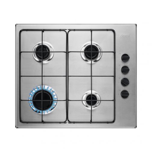 Zanussi ZGH62417XA gaskookplaat met snap-in installatie en thermokoppel gasbeveiliging