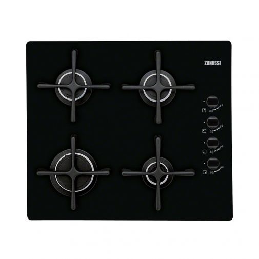 Zanussi ZGO63414BA inbouw gas op glas kookplaat