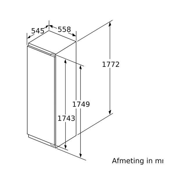 KIR81AFE0 Bosch inbouw koelkast | Budgetplan
