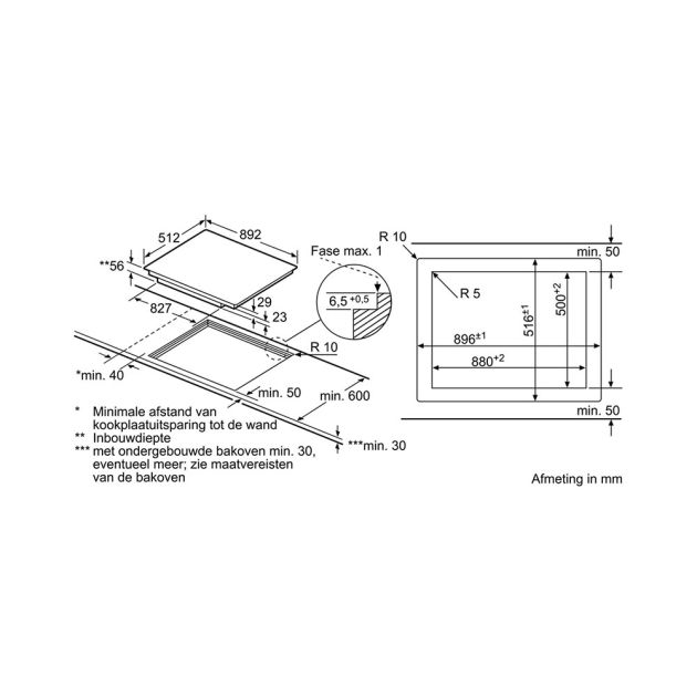 Bosch PXV901DV1E inductiekookplaat NU €799, | Budgetplan