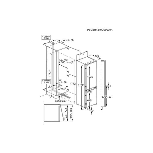 OSC5S181ES AEG inbouw koelvriescombinatie ACTIE | Budgetplan