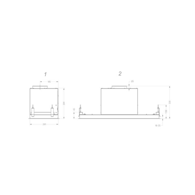 Novy 26082 inbouw afzuigunit | Budgetplan