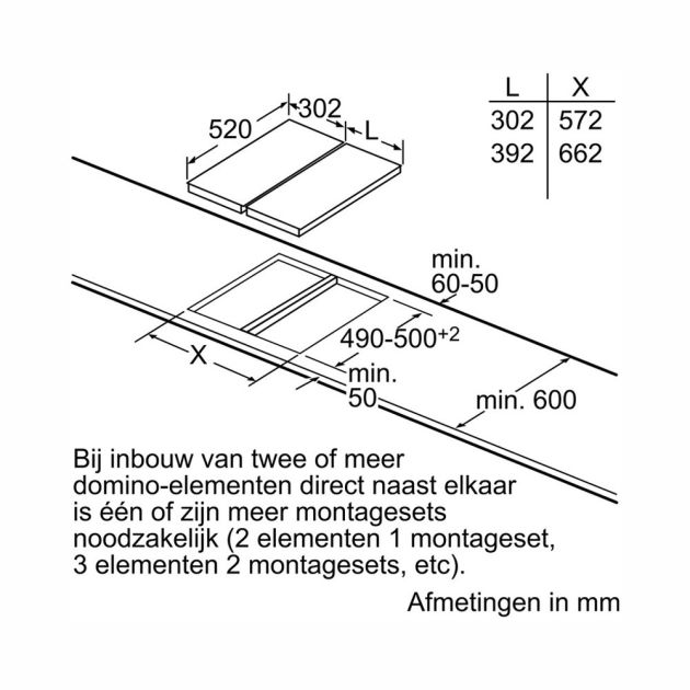 Siemens HZ394301 verbindingsband, roestvrij staal, zilverkleurig