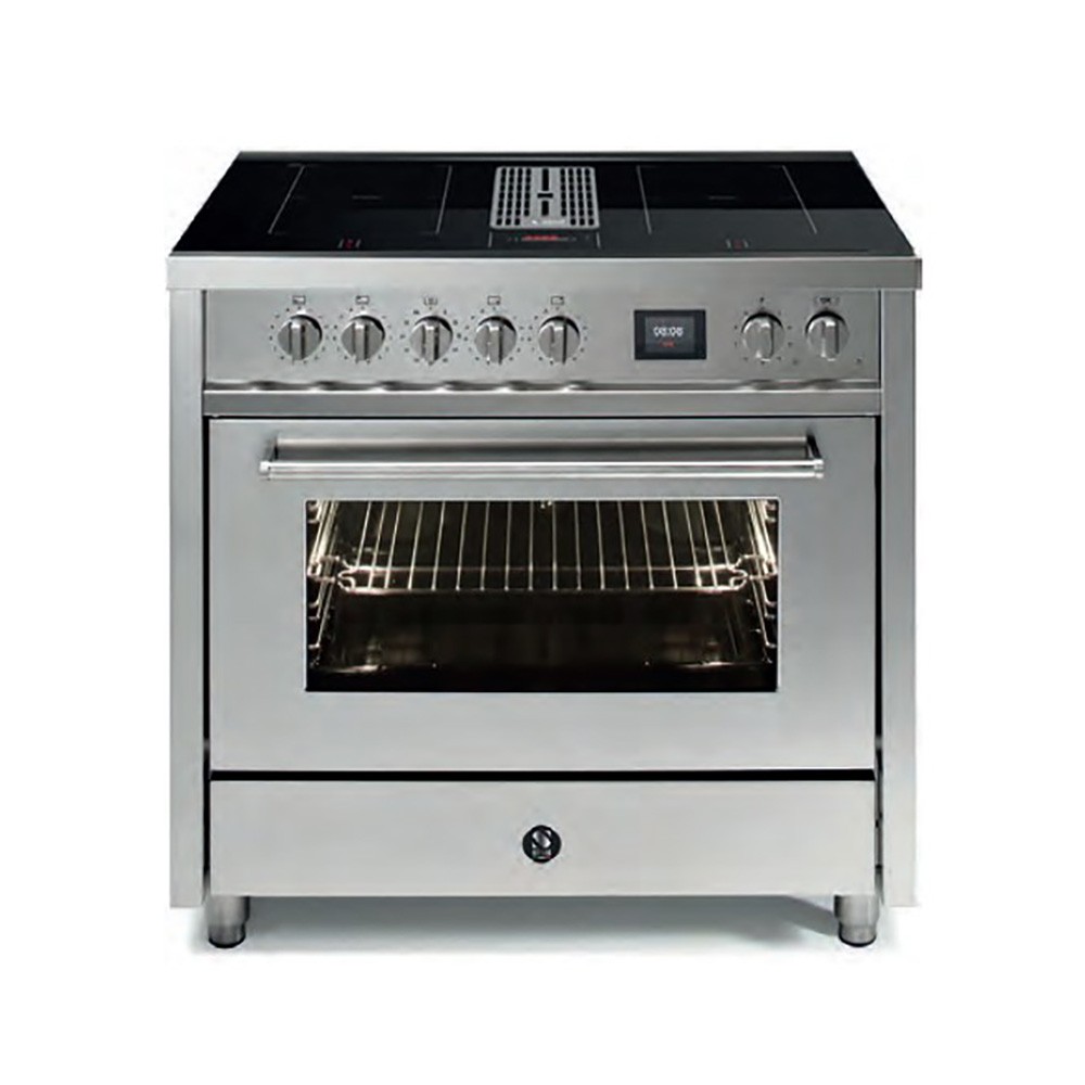 Steel EQ9F-4FIKW inductiefornuis met afzuiging RVS Roestvrijstaal