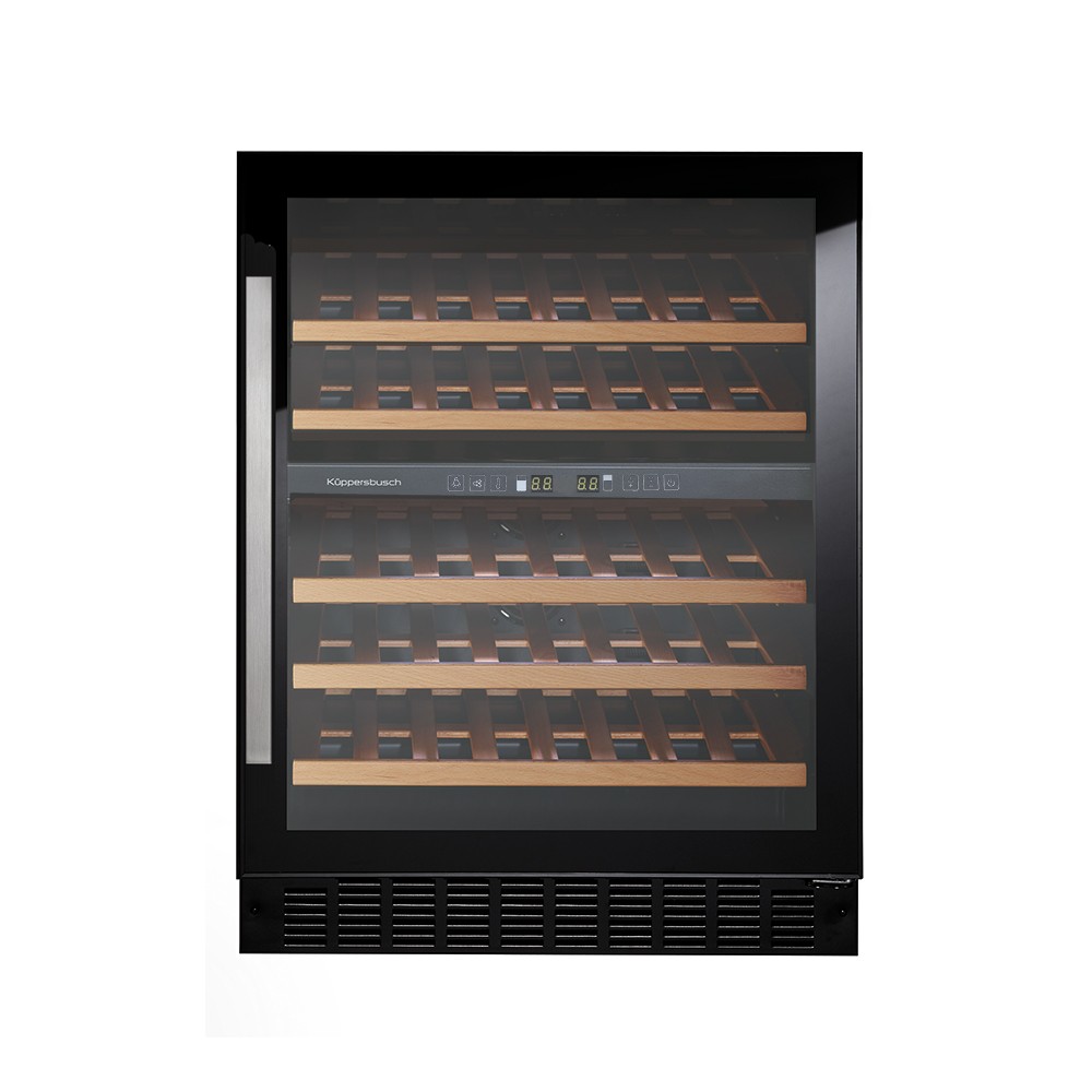 Küppersbusch FWKU1800.0S onderbouw wijnkoelkast met 2 temperatuurzones en UV werend glas Zwart