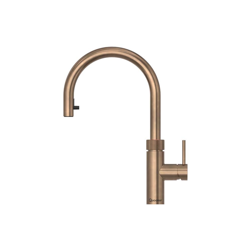 Quooker FLEX Round Messing patina kraan FXRPTB