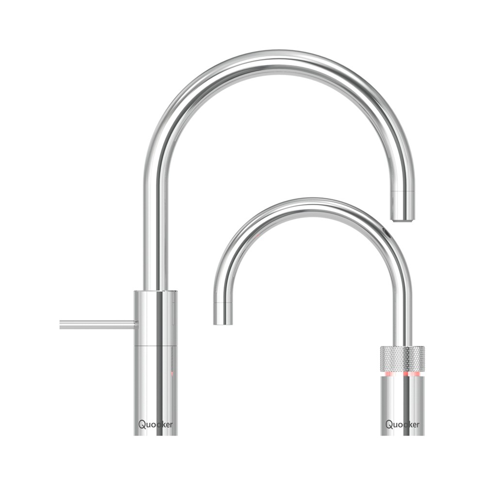 Quooker COMBI+ Nordic Round Twintaps chroom afbeelding