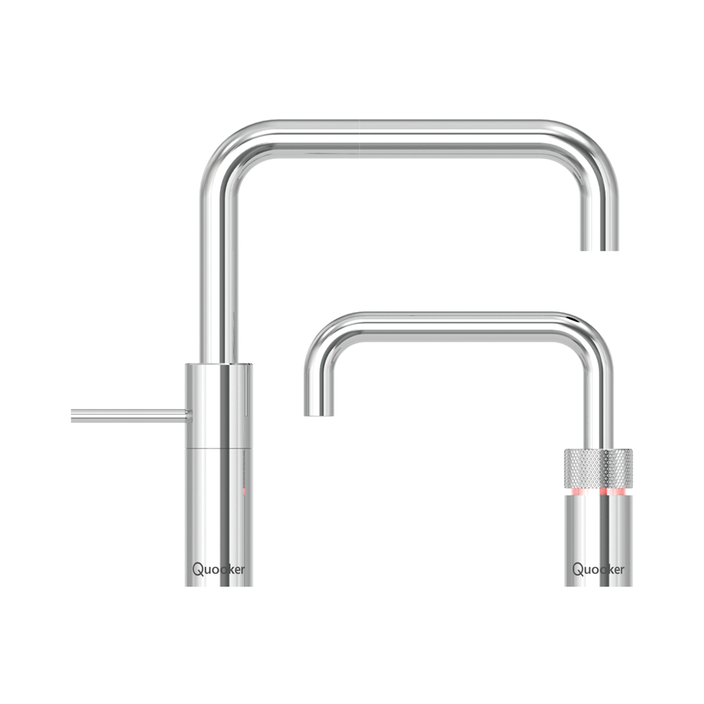Quooker COMBI+ Nordic Square Twintaps chroom afbeelding