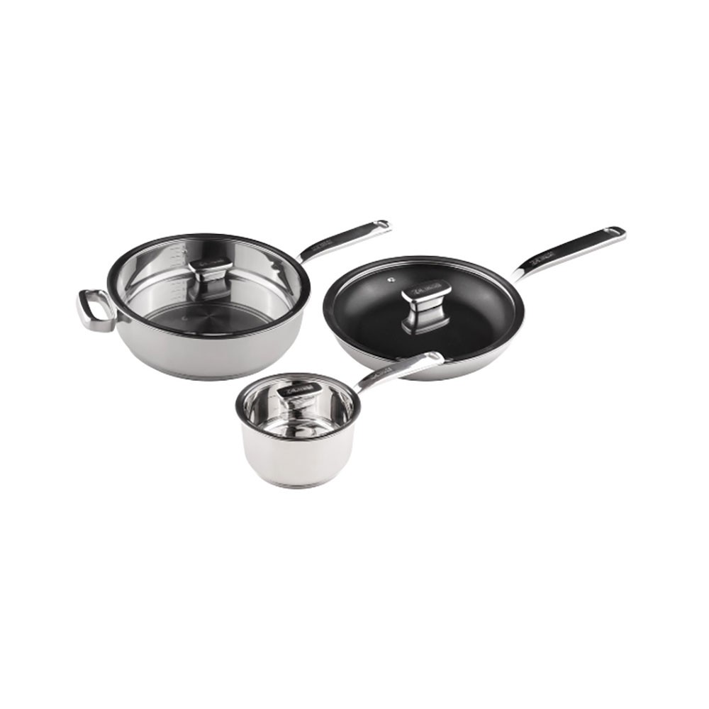 Zanussi ZCE01411AF 3-delige pannenset RVS Roestvrijstaal