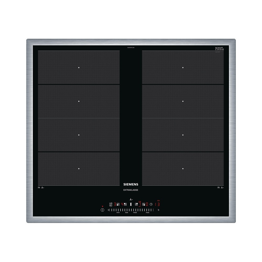 Siemens EX645FXC1M inbouw inductiekookplaat met braadSensor en flexZones Zwart