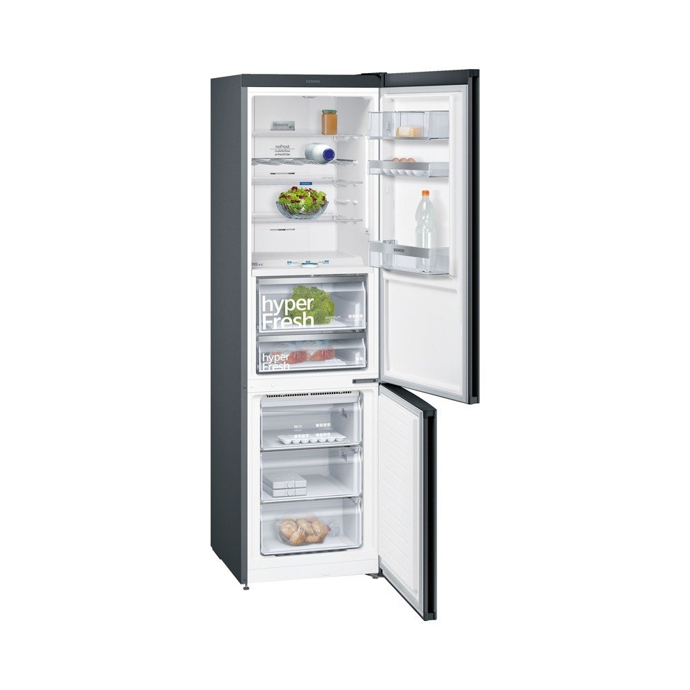 Siemens KG39FPB45 koelvriescombinatie met Home Connect en HyperFresh Premium lade Zwart
