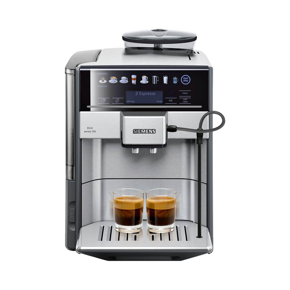 Siemens TE617203RW volledig automatische espressomachine demo model afbeelding