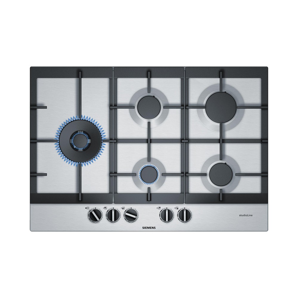 Siemens EC7A5SS90N kookplaat Roestvrijstaal Ingebouwd Gaskookplaat 5 zone(s)