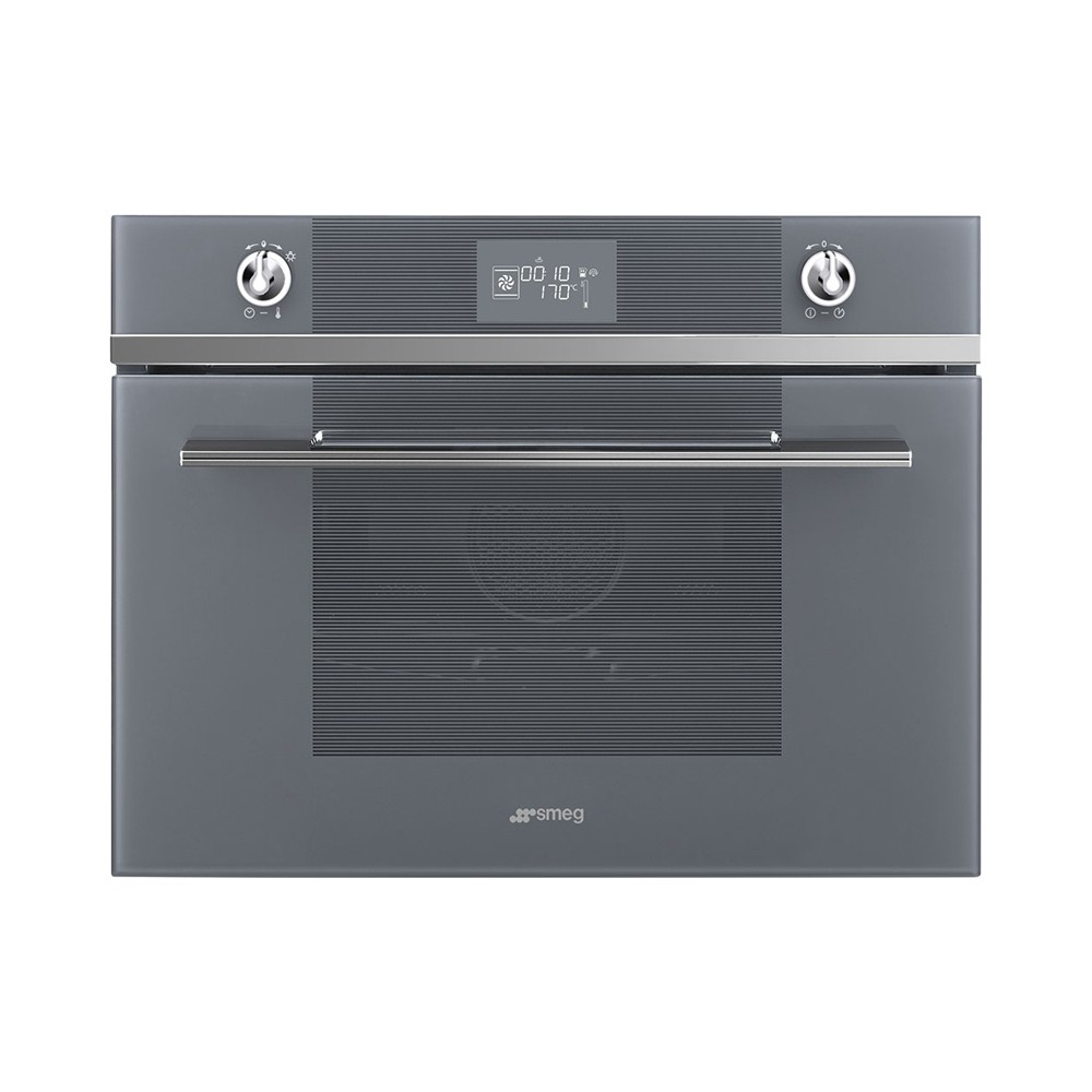 Smeg SF4102VCS inbouw combistoomoven met hetelucht en 20 automatische programma's Zilver