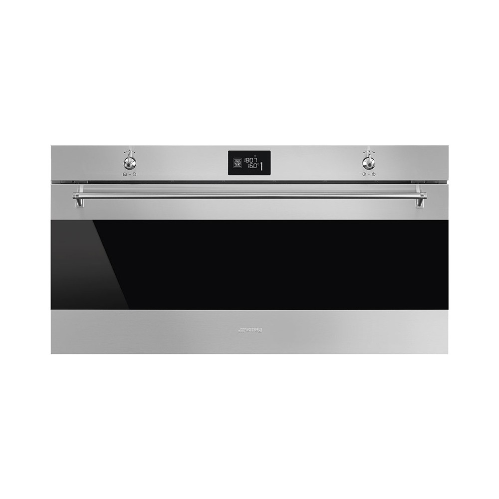 Smeg SFR9390X inbouw oven 90 cm breed met Vapor Clean functie Vlekvrij roestvrijstaal
