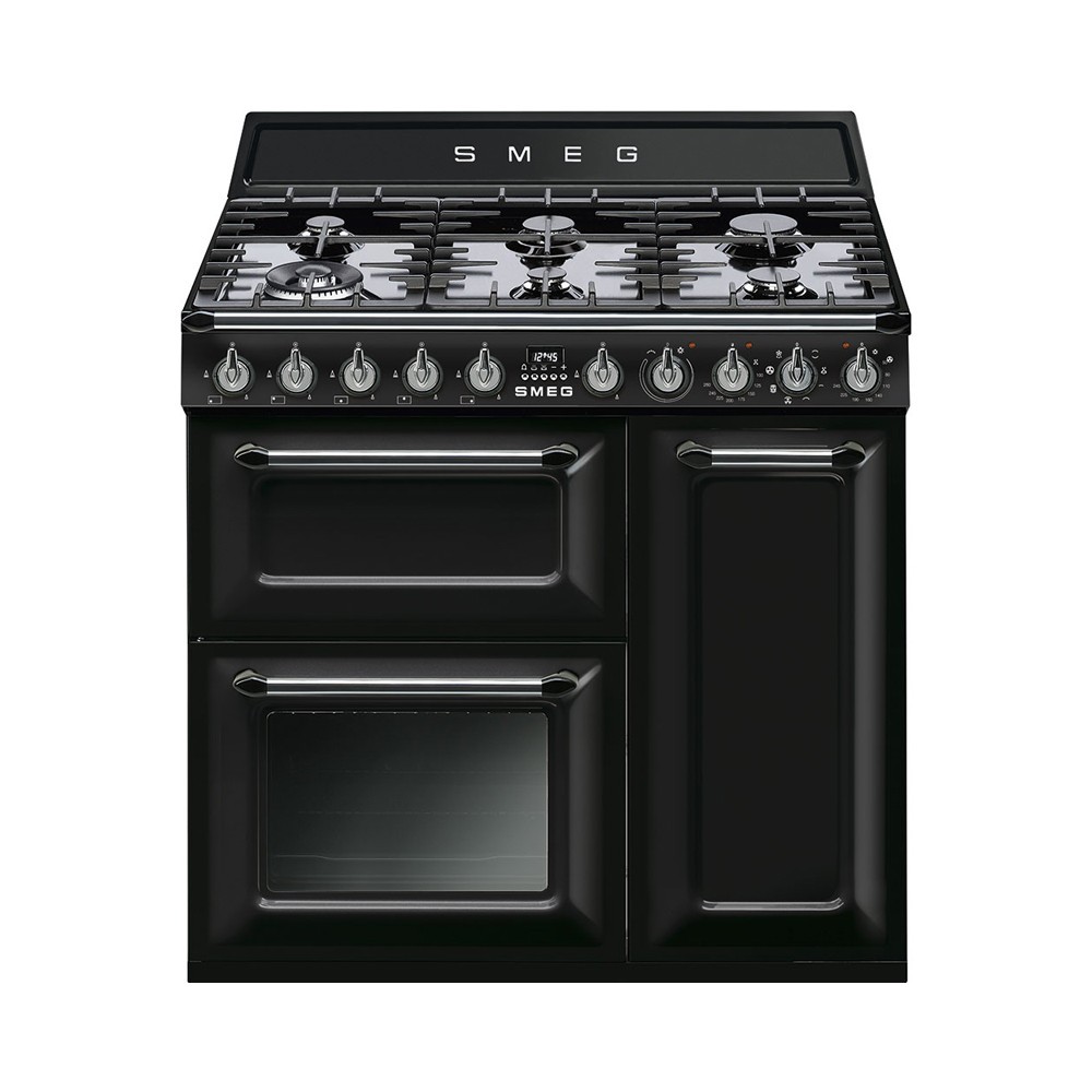 Smeg TR93NNLK met GRATIS Smeg waterkoker en broodrooster Zwart