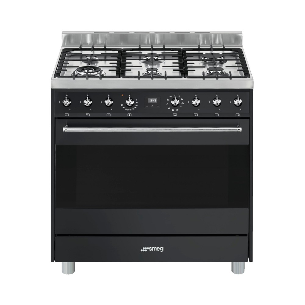 Smeg C9GMANLK9-1 ACTIE met GRATIS Smeg TPKTR9 teppan yaki Antraciet