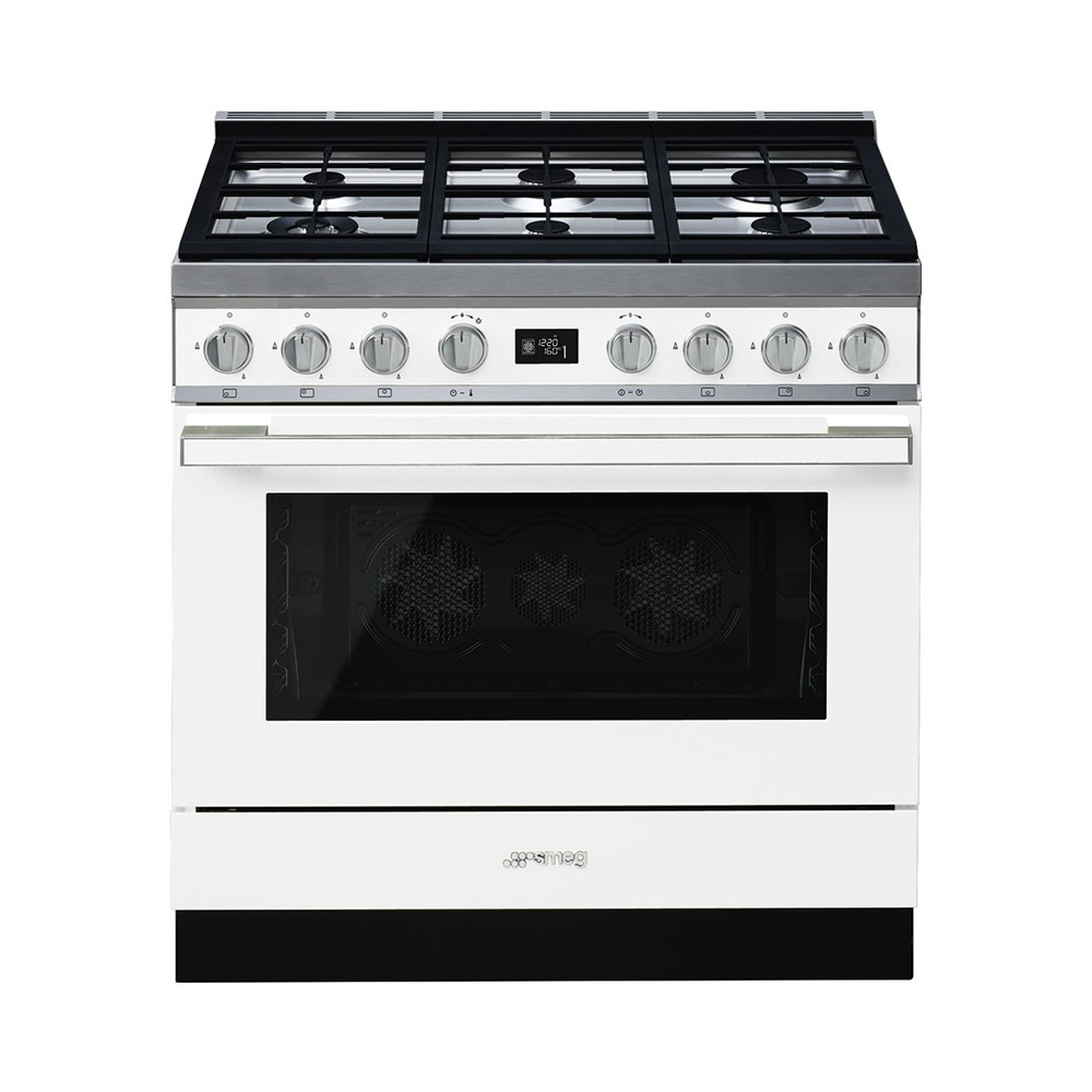 Smeg CPF9GMWHNLK ACTIE met GRATIS Smeg TPKTR9 teppan yaki Wit