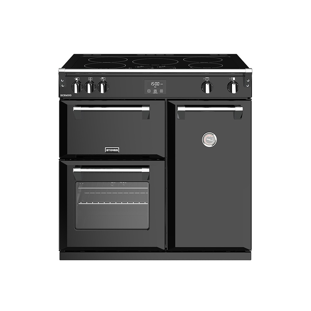 Stoves ST411173 Richmond S900 Ei inductiefornuis 90 cm breed Zwart