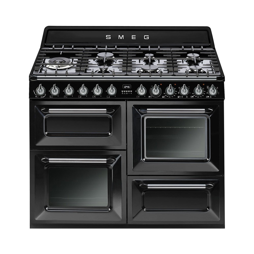 Smeg TR4110NNLK met GRATIS Smeg waterkoker en broodrooster Zwart