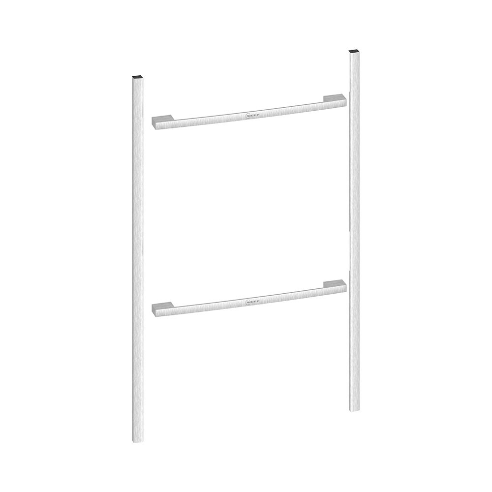 Neff Z990BMY0 Flex Design zijlijsten en grepen Metallic Silver voor compacte bakoven 45 cm + compacte bakoven 45 cm restant